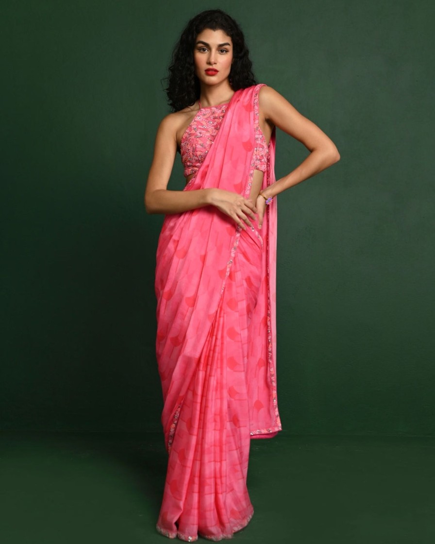 Womens Chamee and Palak | Lara Drape Sari Set