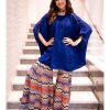 Womens Aseem Kapoor | Sapphire Multi Ritu Kaftan Top Set