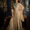 Bridal Seema Gujral | Nude Silver High-Low Sharara Set