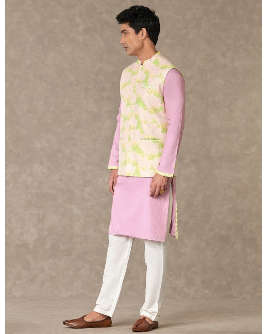 Mens House of Masaba Mens | Mint Candy Swirl Kurta Set