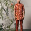 Mens Project Bandi | Red Roma Kurta U0026 Pajama