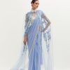 Womens Mala u0026 Kinnary | Cornflower Blue Masoom Sari Set