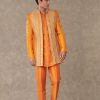 Mens House of Masaba Mens | Rust Narangi Kurta Set