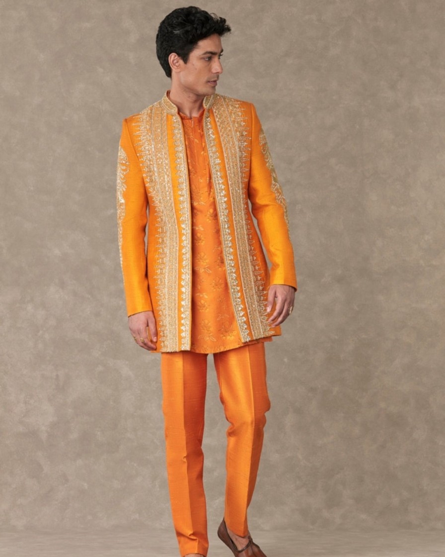 Mens House of Masaba Mens | Rust Narangi Kurta Set