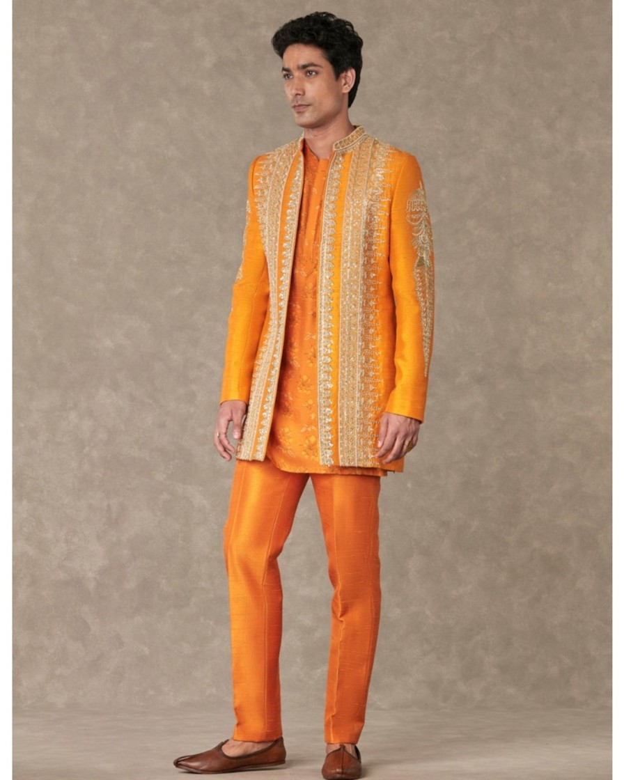 Mens House of Masaba Mens | Rust Narangi Kurta Set