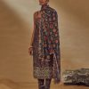 Womens Drishti u0026 Zahabia | Navy Blue Printed Kurta Set