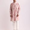 Mens Country Made | Old Rose Shadow Camo Printed Kurta Set