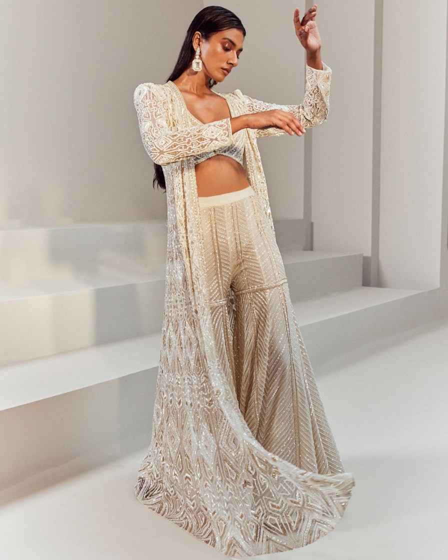 Bridal Ritika Mirchandani | Berthe Jacket U0026 Sharara Set