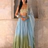 Womens Chamee and Palak | Monet Ombre Lehenga Set