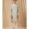 Mens House of Masaba Mens | Gray Teardrop Kurta With Pants