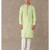 Mens House of Masaba Mens | Mint Parijat Kurta Set