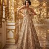 Bridal Seema Gujral | Gold Sequin Gown