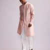 Mens Country Made | Old Rose Building Blocks Patched Kurta Set