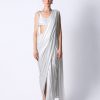 Womens 431-88 | Riri Blouse With Pearl Pallu And Waterfall Sari