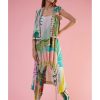 Womens Payal Singhal | Green Tropical Kurta Set