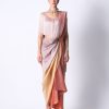 Womens 431-88 | Erica Fringe Top With Ombre Masai Godet Sari