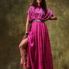 Womens Punit Balana | Pink Printed Waistbelt Dress