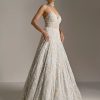 Womens Seema Gujral | Ice Blue Pearl Gown