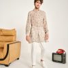 Mens Project Bandi | Blush Gulfam Malai Cotton Kurta Pajama Set