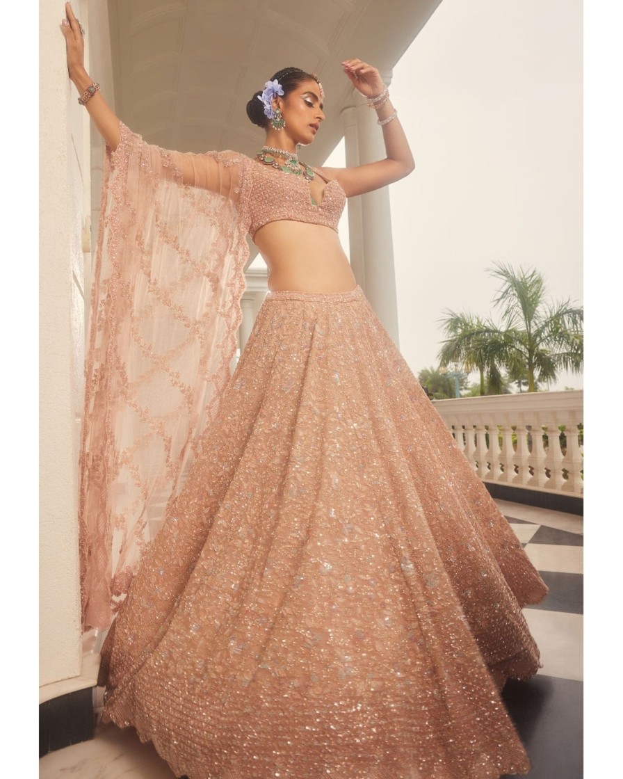 Womens Kalighata | Scarlet Lehenga Set