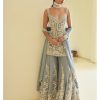 Womens Seema Gujral | Blue Pearl Sharara Set