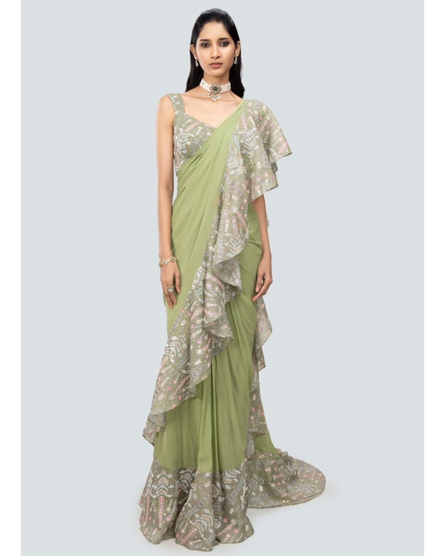 Womens Aisha Rao | Kusum Sari Set