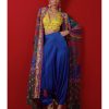 Womens Siddhartha Bansal | Multi Pattern Oversized Embroidered Shrug Set