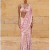 Womens Arpita Mehta | Dusty Pink Sequins Sari Set