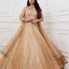 Womens Chamee and Palak | Mia Gold Lehenga Set