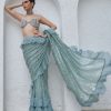 Womens Mahima Mahajan | Jama Ruffled Sari Set