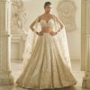 Bridal Seema Gujral | Multi-Colored Three-Dimensional Lehenga Set