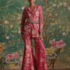 Womens Ridhi Mehra | Royal Fuchsia Print Icon Pant Set