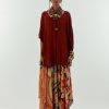 Womens Aseem Kapoor | Burnt Amber Mandala Shirt