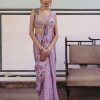 Womens Drishti u0026 Zahabia | Lilac Pre-Draped Sari Set