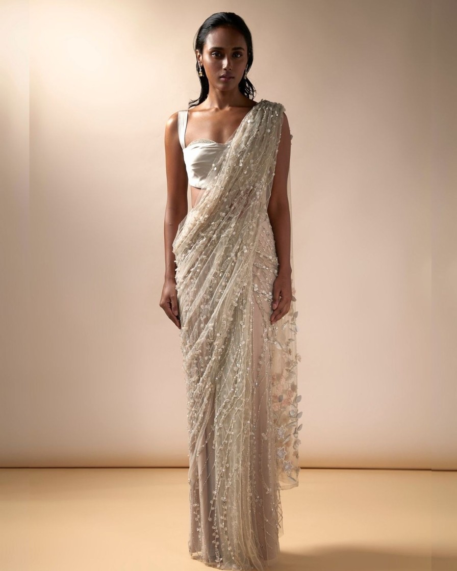 Bridal Esha Sethi Thirani | Sea Spray Sari