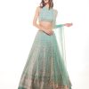 Womens Chamee and Palak | Green Eliza Lehenga