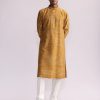 Mens Country Made | Mustard Aboriginal Print Kurta Set