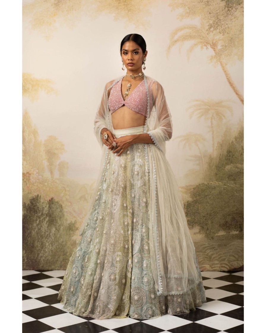 Bridal Geethika Kanumilli | Chic Camellia Lehenga